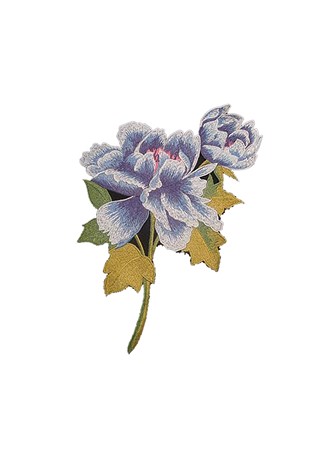 Chrisanne Clover Poppy Embroided Flower Motif